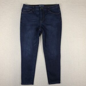 Democracy Jeans Womens 16‎ Blue Ab Solution Skinny Ankle Jegging Dark Wash Denim